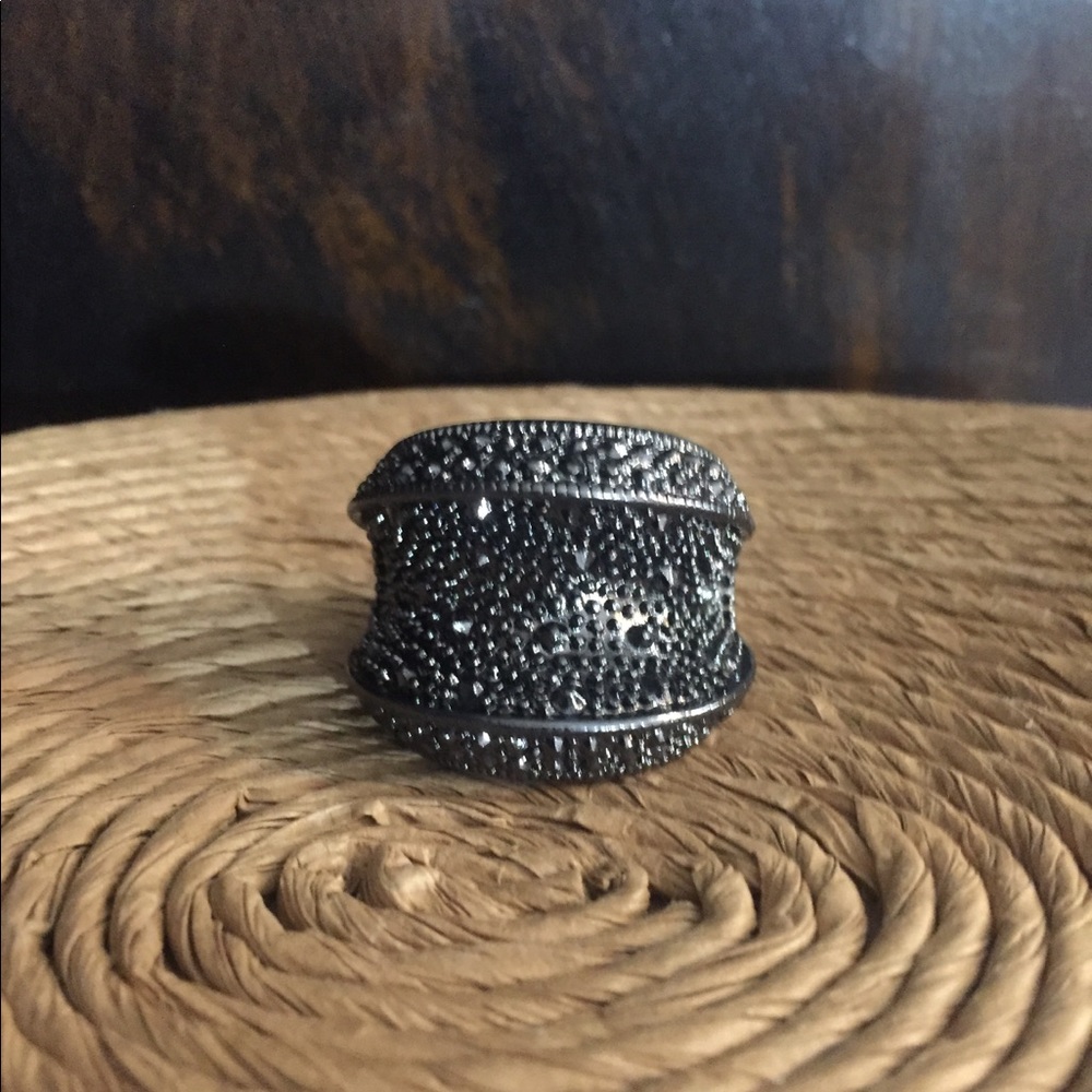 Large Pewter Stretch Ring.